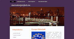 Desktop Screenshot of mercatorproject.eu